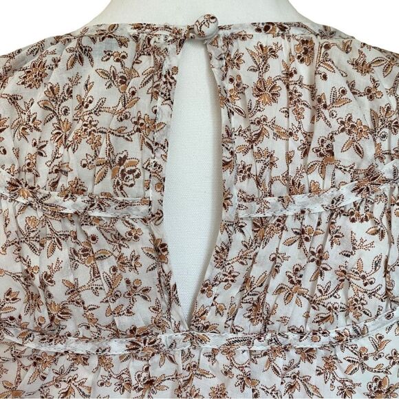 Veronica Beard Jeans Cotton Floral Boho Top Size XS NWOT - Picture 4 of 6